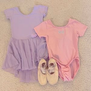 Toddler Ballet Leotards and Shoes